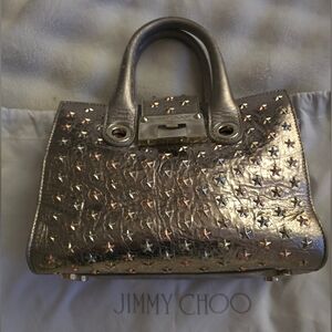 Jimmy Choo Metallic Star-Embellished 2-Way Satchel